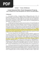 Assam Integrated River Basin Management Program: Section 7. Terms of Reference