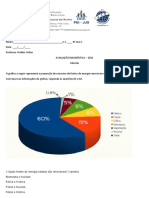 Avaliação Diagnóstica 8º Ano - Ciências