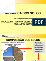 Aula - 03 - MS - TEXTURA IDENTIFICACaO TATIL VISUAL DO SOLO