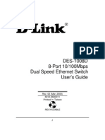 DES-1008D 8-Port 10/100Mbps Dual Speed Ethernet Switch User's Guide