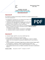 Chimie Des Solutions Examens Corrigés 04