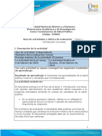 Guía de Actividades y Rúbrica de Evaluación - Tarea 1 - Introducción A La Tarea