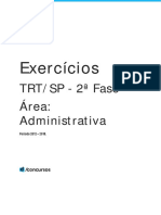 Caderno de Exercícios TRT SP 2 Fase