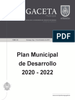 Plan Municipal de Desarrollo 20 - 22 PMD 407 Bis 13 12 19