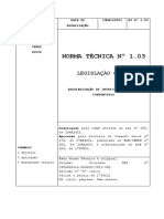 NORMA TÉCNICA 1.03. REGULARIZACAO DE MOVEIS SITUADOS EM CONDOMINIOS - BGE 105, de 31MAIO21