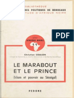 Le Marabout Et Le Prince (Islam Et Pouvoir - Christian Coulon