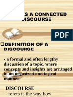 Text As A Connected Discourse