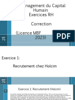 Exercices RH - Correction