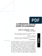 A Modernizaã Ã o em Nova Perspectiva em Busca Do Modelo Da Possibilidade - Alberto Guerreiro Ramos