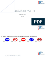 Kangaroo Math: GRADE 5&6 2016