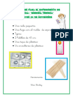 Materiales para El Experimentos de Ciencia Jueves y Viernes