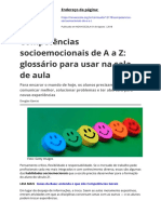 Competências Socioemocionais de A A Z: Glossário para Usar Na Sala de Aula