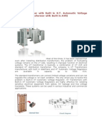 H.T. Transformer With Built in H.T. Automatic Voltage Stabilizer (Transformer With Built in AVR)