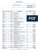 Generar Kardex Universitario