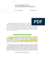 Los Derechos Fundamentales y El Principio de Proporcionalidad