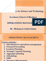 CHAPTER - 1 Introduction To Operations Mangement