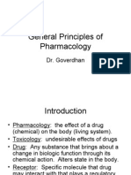 General Principles of Pharmacology: Dr. Goverdhan