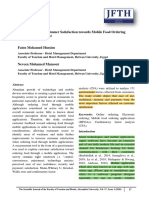 Factors Affecting Customer Satisfaction Towards Mobile Food Ordering Applications (MFOAs)