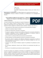 Rapport - Atelier Sur L'etat Des Lieux Et de La Diagnostic de La Gestion de L'Aide Publique Au Développement (APD) Du Cameroun