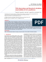 Combining In-Situ Tem Observations and Theoretical Calculation For Revealing The Thermal Stability of Ceo Nanoflowers