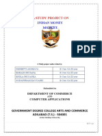 A Study Project On: Indian Money Market