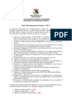 Facultad de Estudios A Distancia: Taller 2B Fundamento de Costos - 2023 - I