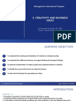 3 - Creativity and Business Ideas