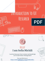 Introduction To UX Research