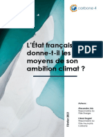 LEtat Français Se Donne T Il Les Moyens de Son Ambition Climat