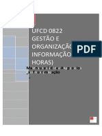 Ufcd 0822 Gestao e Organizaao Da Informaao 25 Horas Manual de Apoio A Formaao