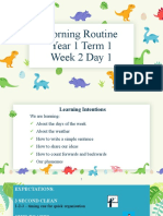 Morning Routine Year 1week 2