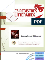 Le Registres Littéraires