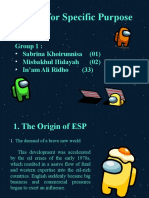 Esp Group 1 The Origin and Development of Esp