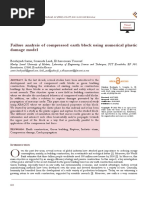 Failure Analysis of Compressed Earth Block Using Numerical Plastic