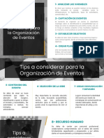 Tips para Organización de Eventos