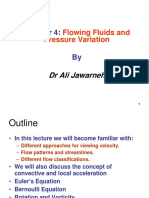 CH 4 Flowing Fluids and Pressure Variation