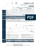 Cabriolé / Caw: Feuille de Dimensions