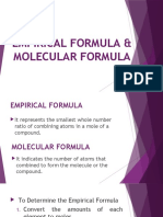 Empirical and Molecular Formula