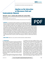 Experimental Investigation On The Interaction Mechanism Between Microwave Field and Semiconductor Material