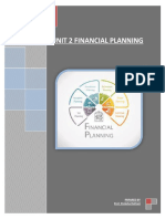 Unit 2 Financial Planning