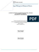 SIT Narrative Report1