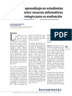 Estilos de Aprendizaje en Estudiantes Universitarios: Recursos Informáticos Como Estrategia para Su Evaluación