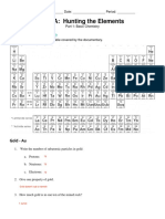 NOVA: Hunting The Elements: Blank Periodic Table