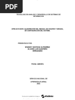 AP09-AA10-EV03 Elaboracion Del Manual de Usuario y Manual de Configuracion Del Sistema