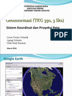 Pertemuan 4 Sistem Koordinat - Proyeksi Peta