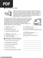 Reading: Read. Write True or False