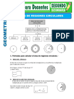 Areas de Regiones Circulares para Segundo de Secundaria