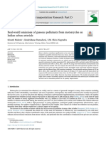 Real-World Emissions of Gaseous Pollutants From Motorcycles On Indian Urbanarterials