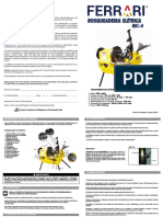 Manual Rosqueadeira Eletrica 1 2 A 4 Rosca NPT Rec 4 Ferrari 220v