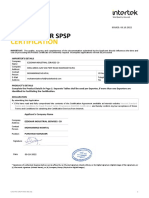 Request For SPSP Certification Form